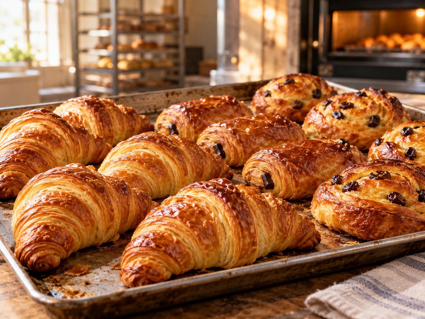 Croissants et pains au chocolat