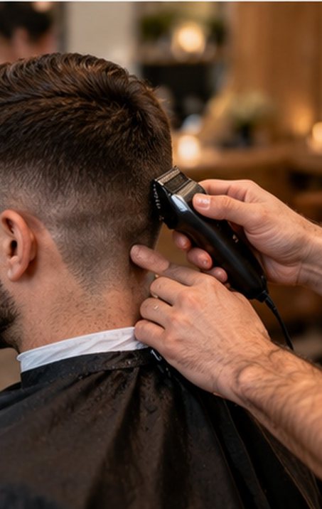 Coupe homme à la tondeuse
