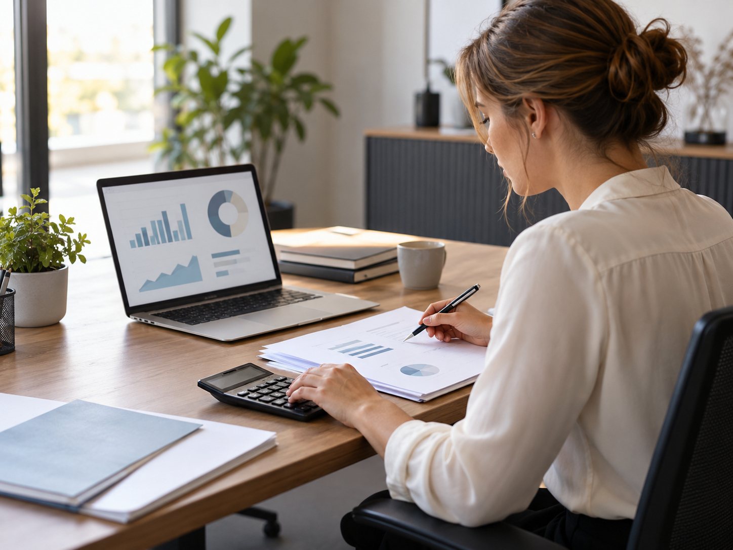 Dossier comptable sur un bureau