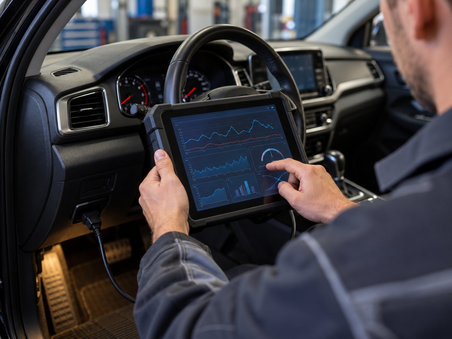 Diagnostic électronique sur tablette