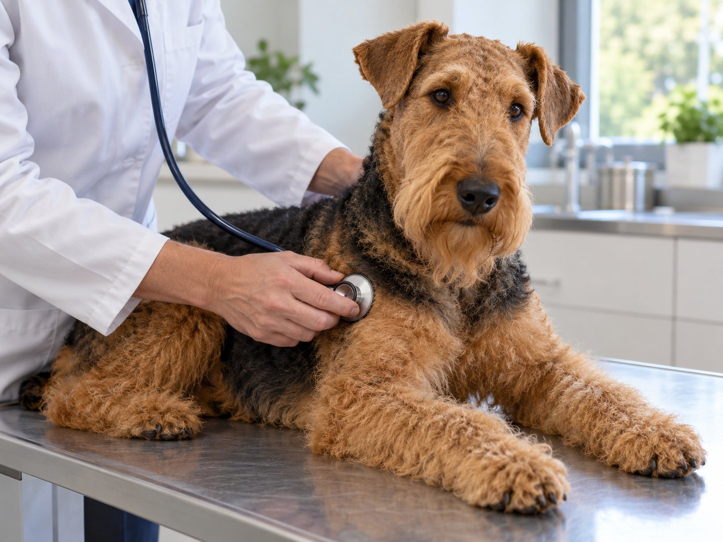 Examen d'un chien