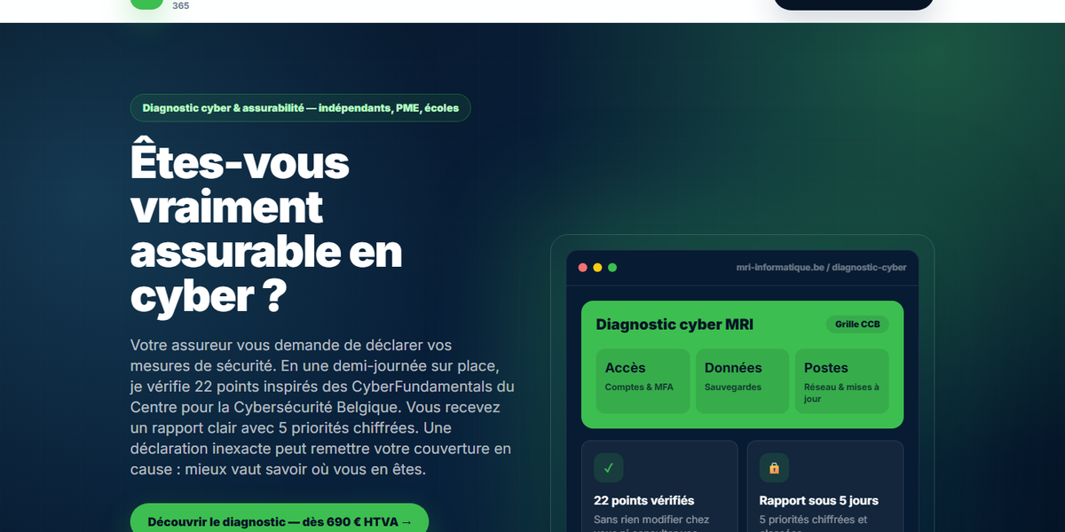 MRI-Informatique — ce site, développé sur mesure